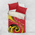Papua New Guinea 50th Independence Anniversary Bedding Set Special Style Red Version - Polynesian Pride