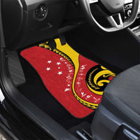 Papua New Guinea 50th Independence Anniversary Car Mats Special Style Red Version - Polynesian Pride