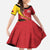 Papua New Guinea 50th Independence Anniversary Family Matching Tank Maxi Dress and Hawaiian Shirt Special Style Red Version - Polynesian Pride