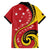 Papua New Guinea 50th Independence Anniversary Family Matching Tank Maxi Dress and Hawaiian Shirt Special Style Red Version - Polynesian Pride