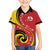 Papua New Guinea 50th Independence Anniversary Family Matching Tank Maxi Dress and Hawaiian Shirt Special Style Red Version - Polynesian Pride