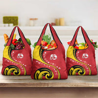 Papua New Guinea 50th Independence Anniversary Grocery Bag Special Style Red Version - Polynesian Pride