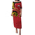 Papua New Guinea 50th Independence Anniversary Puletasi Special Style Red Version - Polynesian Pride