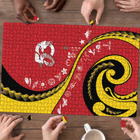 Papua New Guinea 50th Independence Anniversary Puzzle Special Style Red Version - Polynesian Pride