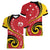 Papua New Guinea 50th Independence Anniversary Women V-Neck T-Shirt Special Style Red Version - Polynesian Pride