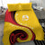 Papua New Guinea 50th Independence Anniversary Bedding Set Special Style Yellow Version - Polynesian Pride