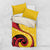 Papua New Guinea 50th Independence Anniversary Bedding Set Special Style Yellow Version - Polynesian Pride