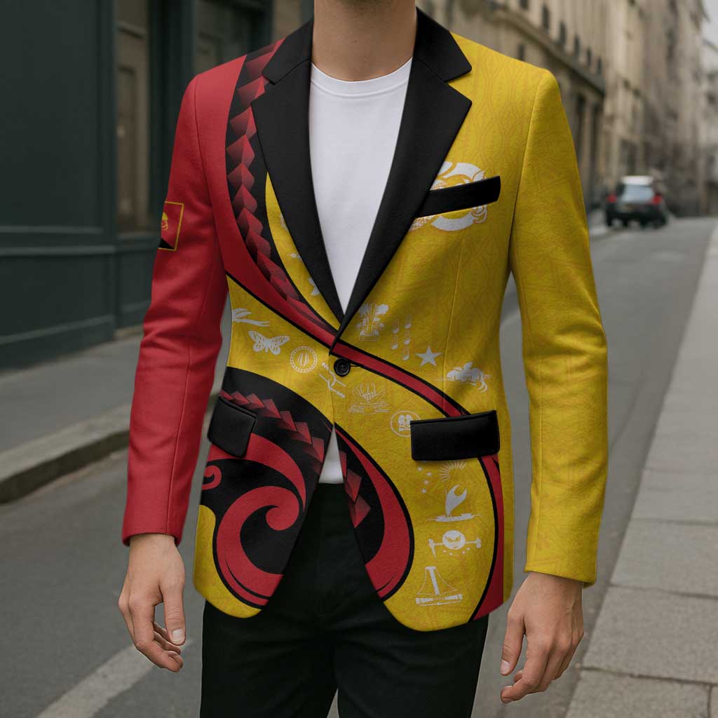 Papua New Guinea 50th Independence Anniversary Blazer Special Style Yellow Version - Polynesian Pride