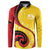 Papua New Guinea 50th Independence Anniversary Button Sweatshirt Special Style Yellow Version - Polynesian Pride
