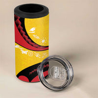 Papua New Guinea 50th Independence Anniversary 4 in 1 Can Cooler Tumbler Special Style Yellow Version - Polynesian Pride