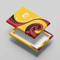 Papua New Guinea 50th Independence Anniversary Canvas Wall Art Special Style Yellow Version - Polynesian Pride