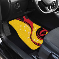 Papua New Guinea 50th Independence Anniversary Car Mats Special Style Yellow Version - Polynesian Pride