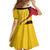 Papua New Guinea 50th Independence Anniversary Family Matching Tank Maxi Dress and Hawaiian Shirt Special Style Yellow Version - Polynesian Pride
