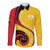 Papua New Guinea 50th Independence Anniversary Long Sleeve Button Shirt Special Style Yellow Version - Polynesian Pride