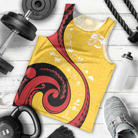 Papua New Guinea 50th Independence Anniversary Men Tank Top Special Style Yellow Version - Polynesian Pride