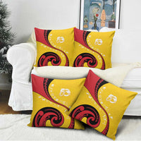 Papua New Guinea 50th Independence Anniversary Pillow Cover Special Style Yellow Version - Polynesian Pride