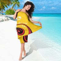 Papua New Guinea 50th Independence Anniversary Sarong Special Style Yellow Version - Polynesian Pride