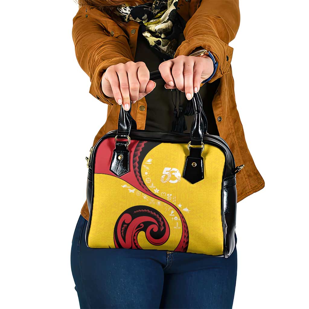 Papua New Guinea 50th Independence Anniversary Shoulder Handbag Special Style Yellow Version - Polynesian Pride