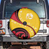 Papua New Guinea 50th Independence Anniversary Spare Tire Cover Special Style Yellow Version - Polynesian Pride