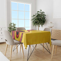 Papua New Guinea 50th Independence Anniversary Tablecloth Special Style Yellow Version - Polynesian Pride