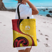 Papua New Guinea 50th Independence Anniversary Tote Bag Special Style Yellow Version - Polynesian Pride