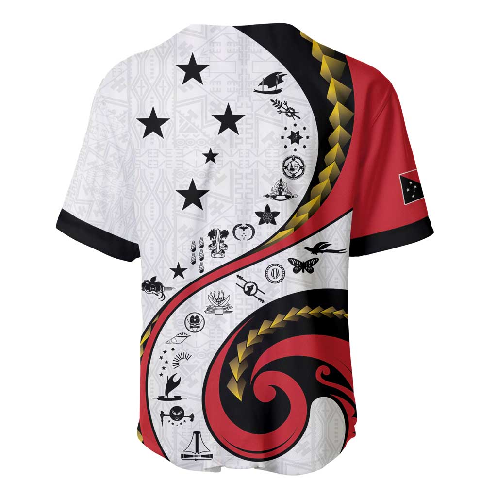 Papua New Guinea 50th Independence Anniversary Baseball Jersey Special Style White Version - Polynesian Pride