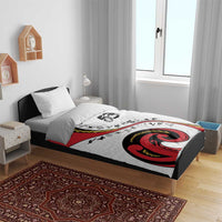 Papua New Guinea 50th Independence Anniversary Bedding Set Special Style White Version - Polynesian Pride