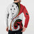 Papua New Guinea 50th Independence Anniversary Button Sweatshirt Special Style White Version - Polynesian Pride