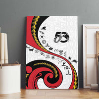 Papua New Guinea 50th Independence Anniversary Canvas Wall Art Special Style White Version - Polynesian Pride