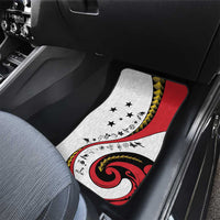 Papua New Guinea 50th Independence Anniversary Car Mats Special Style White Version - Polynesian Pride