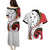 Papua New Guinea 50th Independence Anniversary Couples Matching Puletasi and Hawaiian Shirt Special Style White Version - Polynesian Pride
