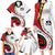 Papua New Guinea 50th Independence Anniversary Family Matching Long Sleeve Bodycon Dress and Hawaiian Shirt Special Style White Version - Polynesian Pride