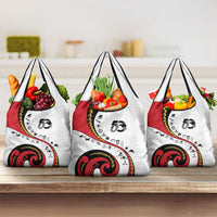 Papua New Guinea 50th Independence Anniversary Grocery Bag Special Style White Version - Polynesian Pride