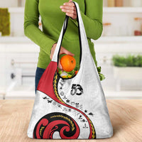 Papua New Guinea 50th Independence Anniversary Grocery Bag Special Style White Version - Polynesian Pride