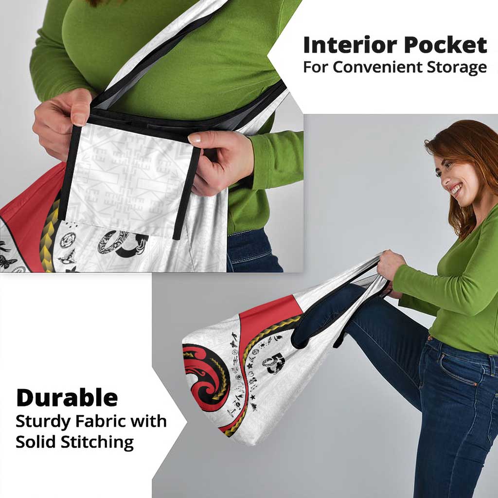 Papua New Guinea 50th Independence Anniversary Grocery Bag Special Style White Version - Polynesian Pride