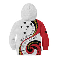 Papua New Guinea 50th Independence Anniversary Kid Hoodie Special Style White Version - Polynesian Pride
