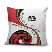 Papua New Guinea 50th Independence Anniversary Pillow Cover Special Style White Version - Polynesian Pride