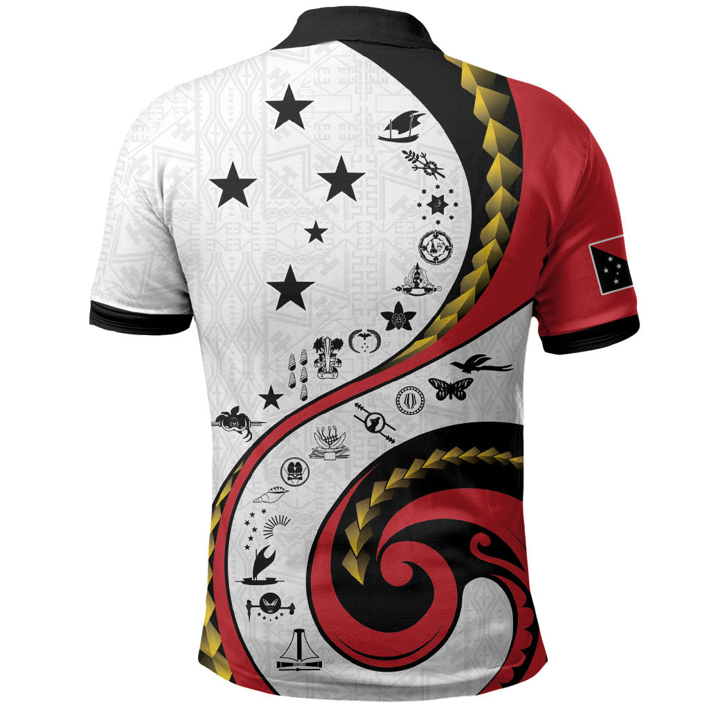 Papua New Guinea Independence Polo Shirt Special Style White Version LT05 - Polynesian Pride