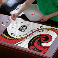 Papua New Guinea 50th Independence Anniversary Puzzle Special Style White Version - Polynesian Pride