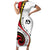 Papua New Guinea 50th Independence Anniversary Short Sleeve Bodycon Dress Special Style White Version - Polynesian Pride