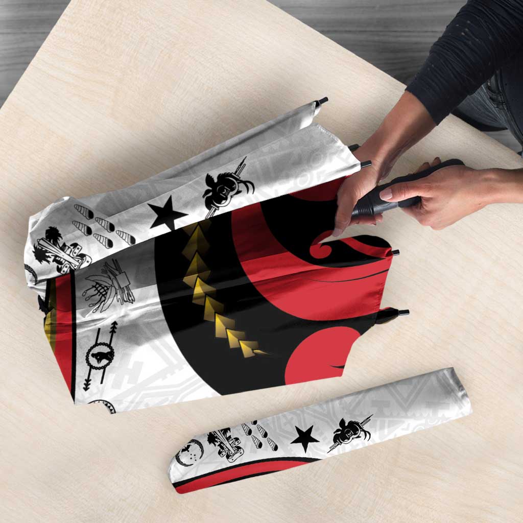 Papua New Guinea 50th Independence Anniversary Umbrella Special Style White Version - Polynesian Pride