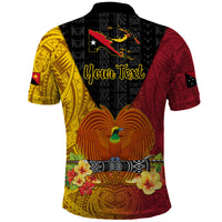 Personalized Papua New Guinea Independence Day Polo Shirt Bird Of Paradise With Polynesian Pattern LT05 - Polynesian Pride
