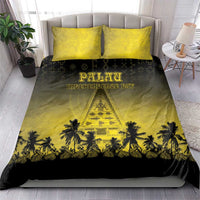 Palau Independence Day Bedding Set Palauan Tattoo Pattern - Polynesian Pride