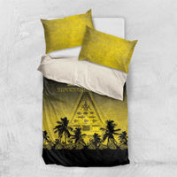 Palau Independence Day Bedding Set Palauan Tattoo Pattern - Polynesian Pride