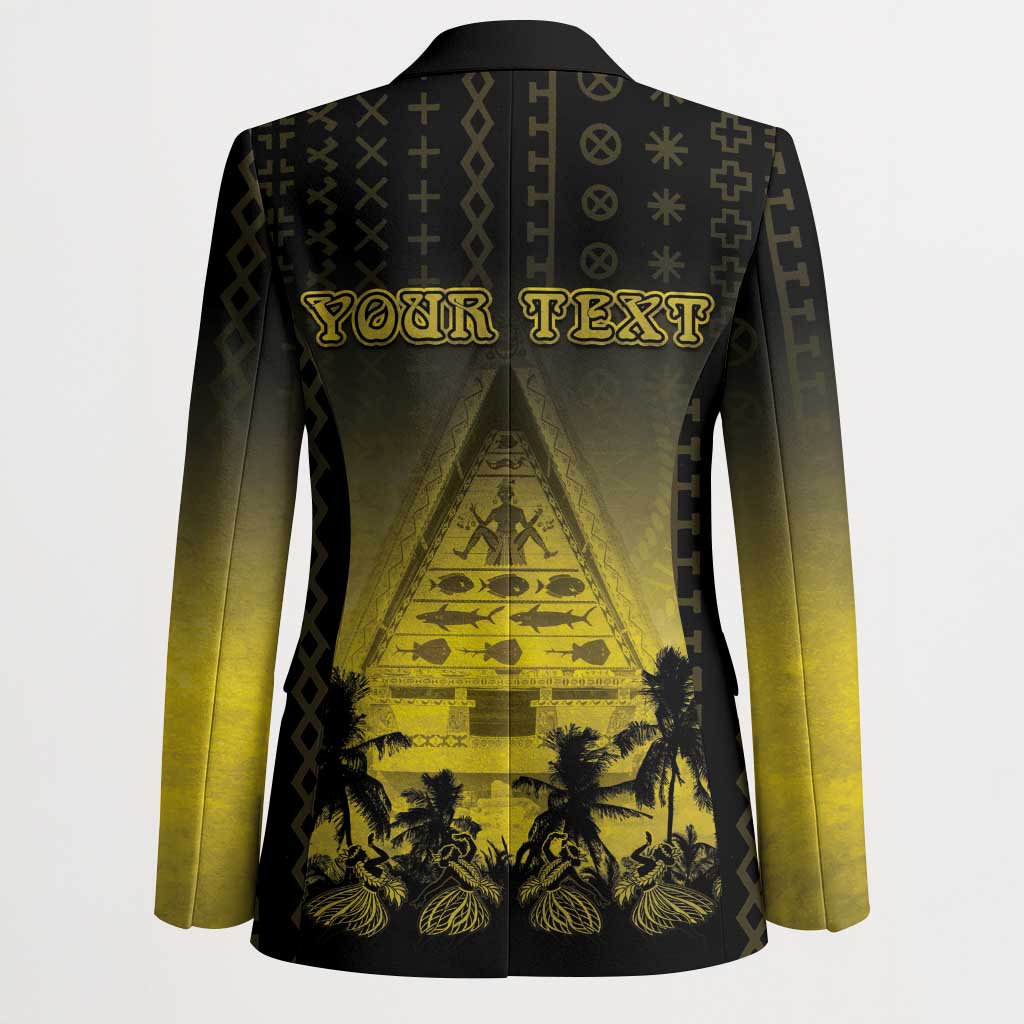 Personalised Palau Independence Day Blazer Palauan Tattoo Pattern - Polynesian Pride