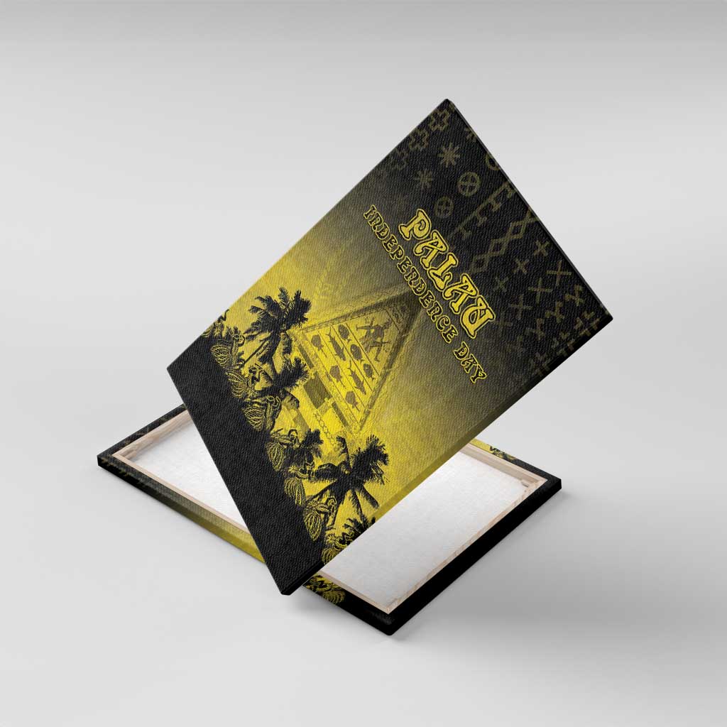 Palau Independence Day Canvas Wall Art Palauan Tattoo Pattern - Polynesian Pride