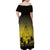 Personalised Palau Independence Day Family Matching Off Shoulder Maxi Dress and Hawaiian Shirt Palauan Tattoo Pattern - Polynesian Pride