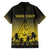 Personalised Palau Independence Day Family Matching Puletasi and Hawaiian Shirt Palauan Tattoo Pattern - Polynesian Pride