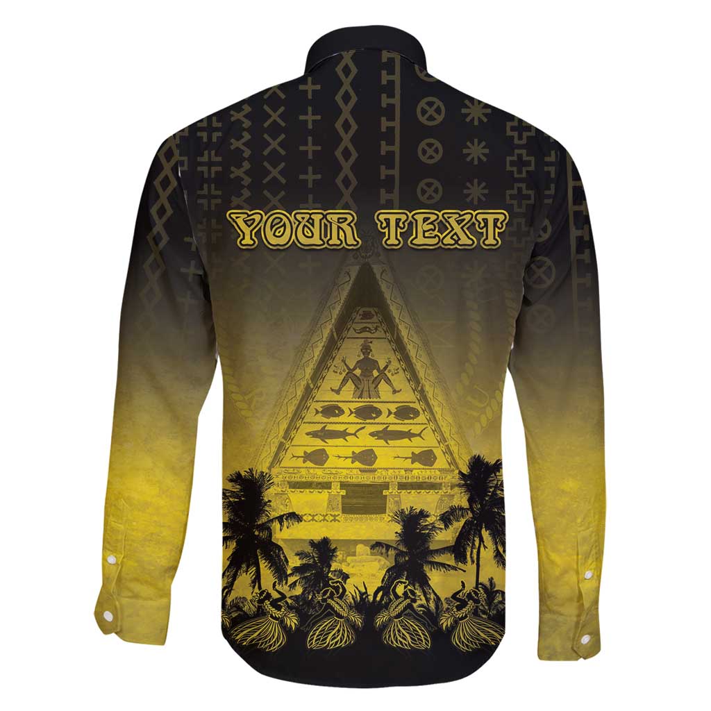 Personalised Palau Independence Day Family Matching Summer Maxi Dress and Hawaiian Shirt Palauan Tattoo Pattern - Polynesian Pride