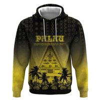 Personalised Palau Independence Day Hoodie Palauan Tattoo Pattern - Polynesian Pride